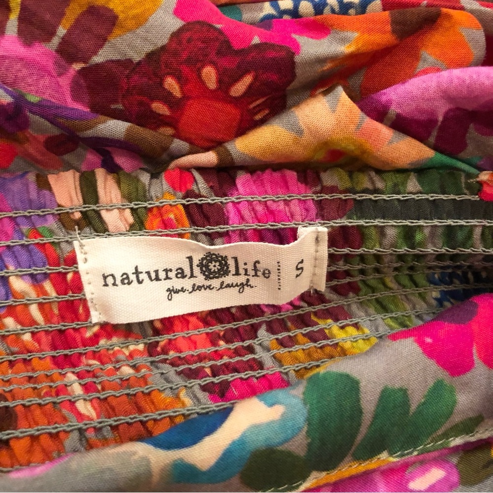 Natural Life Tricia Maxi Dress Floral Colorful Boho - Picture 4 of 7